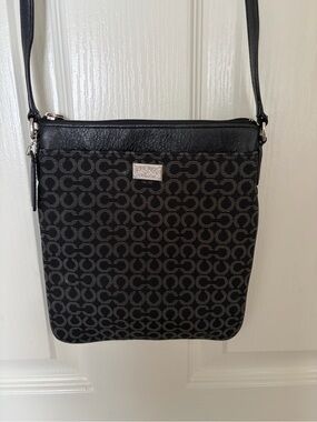 Coach Black Signature Jacquard Crossbody Bag